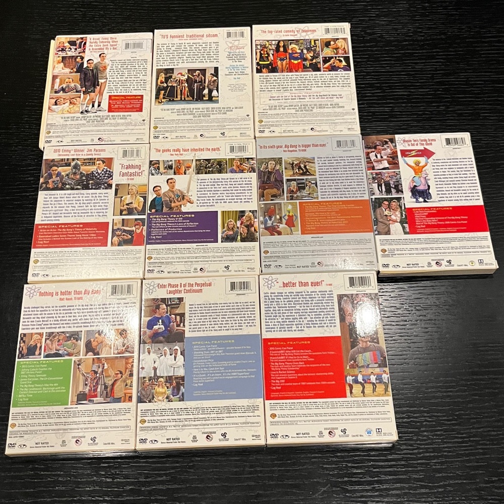 The Big Bang Theory Complete DVD Set Seasons 1-10, USED. - Picture 3 of 16